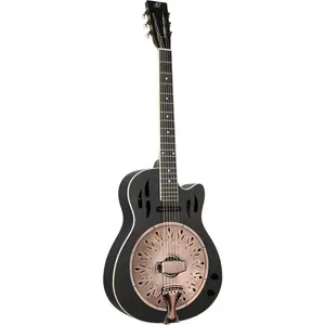 Kevin Ortega RRG40CE-DBK Distressed Satin Black Finish - Dobro pas cher