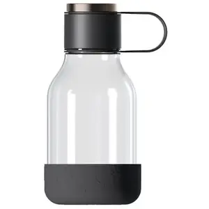 Asobu Dog Bowl Bottle Tritan Zwart inhoud 1,5 liter incl. drinkbak voor de hond aan de onderkant pas cher