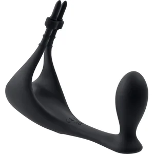 Gender X - Back It Up Vibrerende Plug en Cockring - ZwartVendu parbol