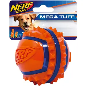 Nerf Dog VP6681E TPR Spike Ball Ballon Bleu/Orange 9 cm pas cher