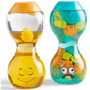 hand2mind Learning Resources- Mise au Point Express Your Feelings Bouteilles, Bouleversé et Calme, Jouet sensoriel, Anti-Stress, Apprentissage Social et émotionnel, dès 3 Ans, 96241, Multicolore, M
