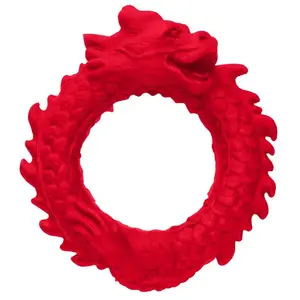 Creature Cocks XR Brands - Rise of the Dragon Silliconen Penisring - Rood pas cher
