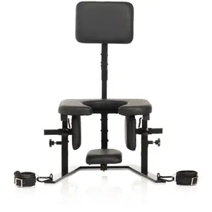XR Brands - Pleasure Throne Orale Seks Stoel - Zwart