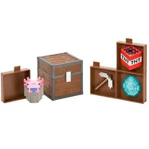 Noble Collection Minecraft Loot Chest Caves 10 cm Replica: down-scaled pas cher