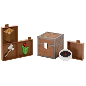 Minecraft - Coffre à butin Forest 10 cm pas cher