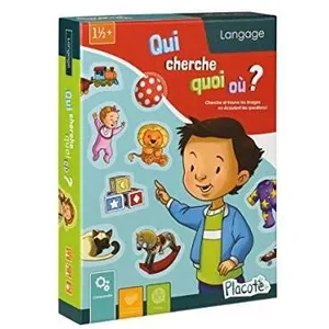 Placote-Qui Cherche Quoi Où Jeu Éducatif 1 an à 3 1-2 Ans, PLA9 PLA9 pas cher