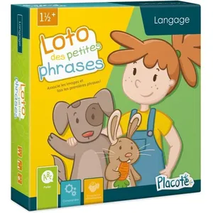 PASSE TEMPS Placote   Loto Des Petites Phrases - Jeu éducatif 1½ an à 3 ans pas cher