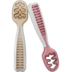 Lot de 2 pré-cuillères Beige et Mauve - NUMNUM pas cher