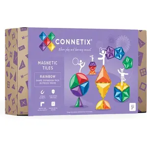 Comparateur de prix : CONNETIX - Magnetisch Tegels - Regenboog Vorm Uitbreidingspakket - 36 Stuks