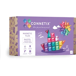 Comparateur de prix : CONNETIX Construction Magnetiques Pastel Pack de Démarrage, 64 Pièces