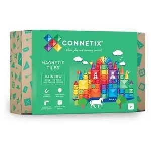 Jeu de construction géométrique arc-en-ciel Connetix - CON-EU-30G - 30... pas cher