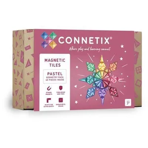 CONNETIX Construction Carreaux Magnetiques Pastel Pack Géométrie, 40 P... pas cher