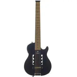Traveler Guitar Escape Mark III Steel Black Satin elektrisch-akoestische westerngitaar met gigbag pas cher