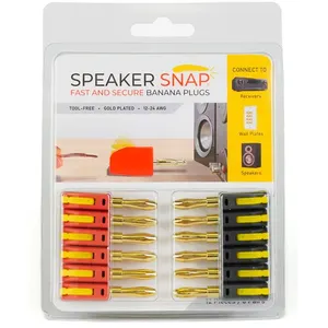 Fiches bananes Speaker Snap Fiches bananes Auto (lot de 12) pas cher