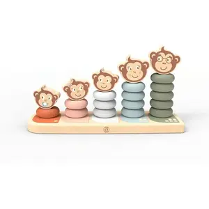 Speedy Monkey - Apenfamilie Stapelaar - 25,5x8x13,5cm