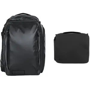 WANDRD Transit 45L Travel Backpack Black Essential+ Bundel pas cher