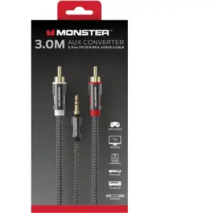 Câble Jack MONSTERCABLE 3.5MM/2 RCA 3M pas cher