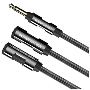 Comparateur de prix : Mini câble répartiteur audio stéréo Monster Cable Jack 3,5 mm mâle ver...