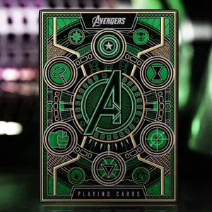 Theory11 Avengers - The Infinity Saga Cartes à jouer Version verte (Anglais) pas cher