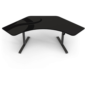 Arozzi Arena Angelo Gaming Hoekbureau - Bureaubrede Muismat - 225 cm - Gunmetal