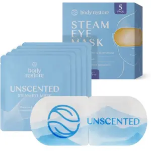 Body Restore Verwarmd Oogmasker (5 stuks) - Unscented Stoom Oogmaskers - Unscented - Verwarmd Oogmasker voor Droge Ogen - Warmte Oogmasker - Steam Eye Masks