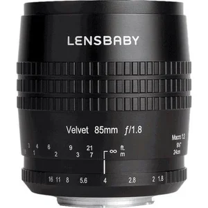 Lensbaby Velvet 85 black Canon pas cher