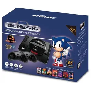 Console rétro Sega Mega Drive Flashback HD sans fil avec manettes - Ju... pas cher