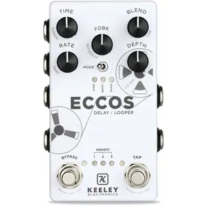 Keeley Eccos Delay / Looper Delay Stéréo De Qualité Studio Avec Modulation Tape Flanged pas cher
