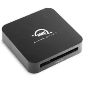 OWC Lecteur de cartes multimédia Atlas CFast, avec câble USB-A et USB-C (USB 3.2 Gen 2), Lecteur de carte mémoire, Noir pas cher