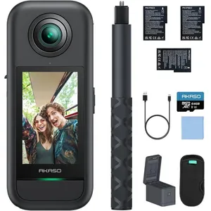 Caméra AKASO 360 Kit de Création - 5.7K 72MP Stabilisation AI Écran Ta... pas cher