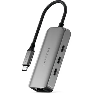 Satechi USB-C 4-in-1 hub with ethernet (2.5 Gb) - space grey