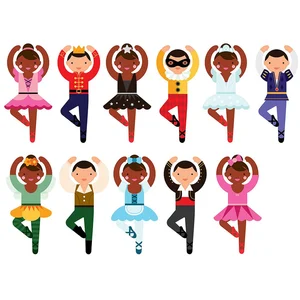 Petit Collage Jeu D´habillage Magnétique Danseurs De Ballet pas cher
