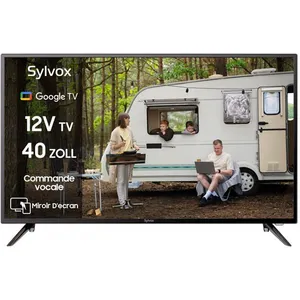 SYLVOX 40’’ Google TV 12V Smart Téléviseur LED 1080P 10-32VChromecast ... pas cher