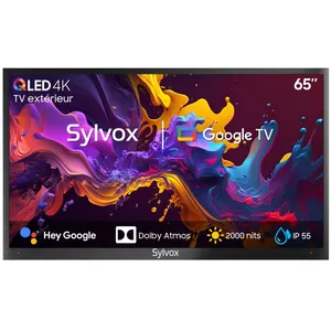 SYLVOX 65 QLED TV Extérieur 4K UHD Smart Google TV SystèmeIP56 Résista... pas cher