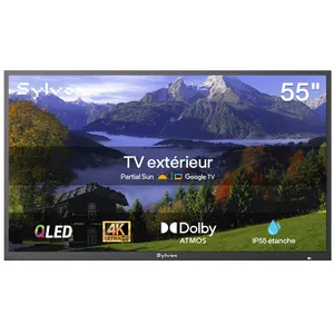 SYLVOX 55 QLED TV Extérieur intelligent de Google TV 1000 nits Haute l... pas cher