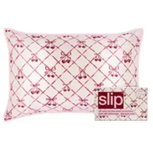 Slip Pure Silk Queen Pillowcase with Lace Trim - Sweet Cherry Kussen pas cher