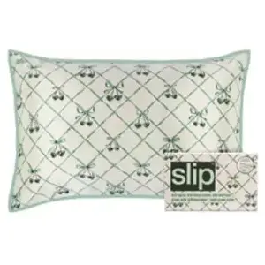 Slip Pure Silk Queen Pillowcase with Lace Trim - Wintergreen Kussen pas cher