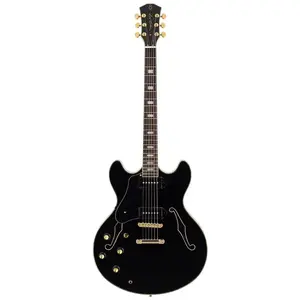 Sire Larry Carlton H7VL Black linkshandige semi-akoestische gitaar pas cher