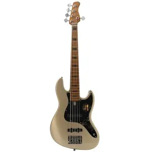 Sire Marcus Miller V5 5-String Champagne Gold Metallic 5-snarige elekt...