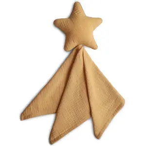 Mushie - Knuffeldoekje Lovey Blanket - Knuffeldoekjes - STAR Fall Yellow