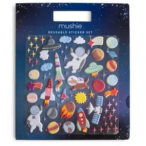 Mushie Autocollants réutilisables Sticker Book Space pas cher