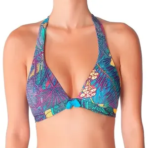 Haut de maillot de bain femme Huit Tropical Jungle - multicolor - 100 ...