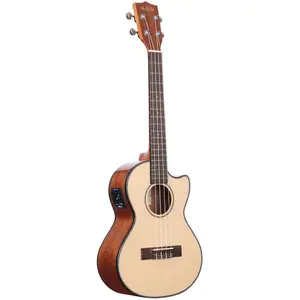 Comparateur de prix : Kala Solid Spruce Top Tenor Gloss Cutaway