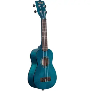 Kala Blue Exotic Mahogany Soprano sopraan ukelele met gigbag pas cher
