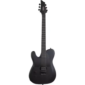 Schecter PT Black Ops LH elektrische gitaar Satin Black Open Pore (linkshandig) pas cher