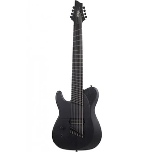 Schecter PT-8 MS Black Ops LH elektrische gitaar Satin Black Open Pore (linkshandig) pas cher