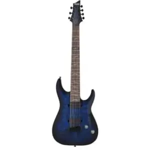 Schecter Omen Elite-7 See-Thru Blue Burst Guitare Électrique pas cher