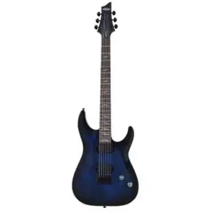 Schecter Omen Elite-6 See-Thru Blue Burst elektrische gitaar