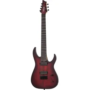 Schecter Sunset-7 Extreme 7-snarige elektrische gitaar Scarlet Burst (linkshandig) pas cher