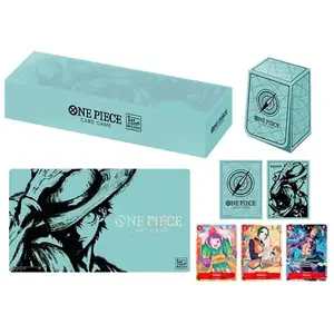 One Piece Tcg Bandai Tapis De Jeu Et Boîte De Deck Japanese 1st Anniversary pas cher